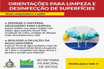 Foto - ORIENTAÇÕES DIVERSAS NO COMBATE AO COVID-19